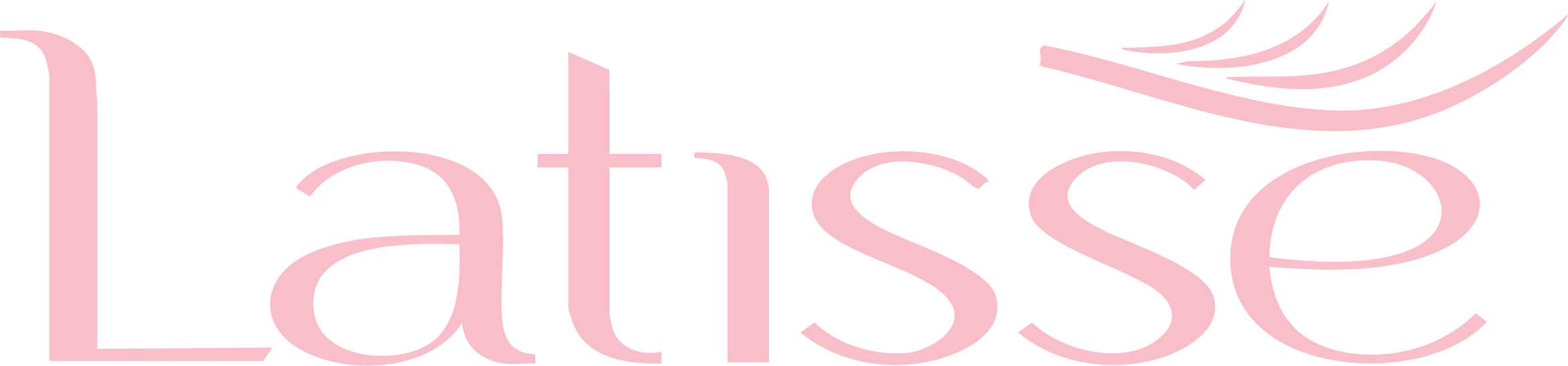 Pink logo with the word 'Ladisse' and decorative lines.