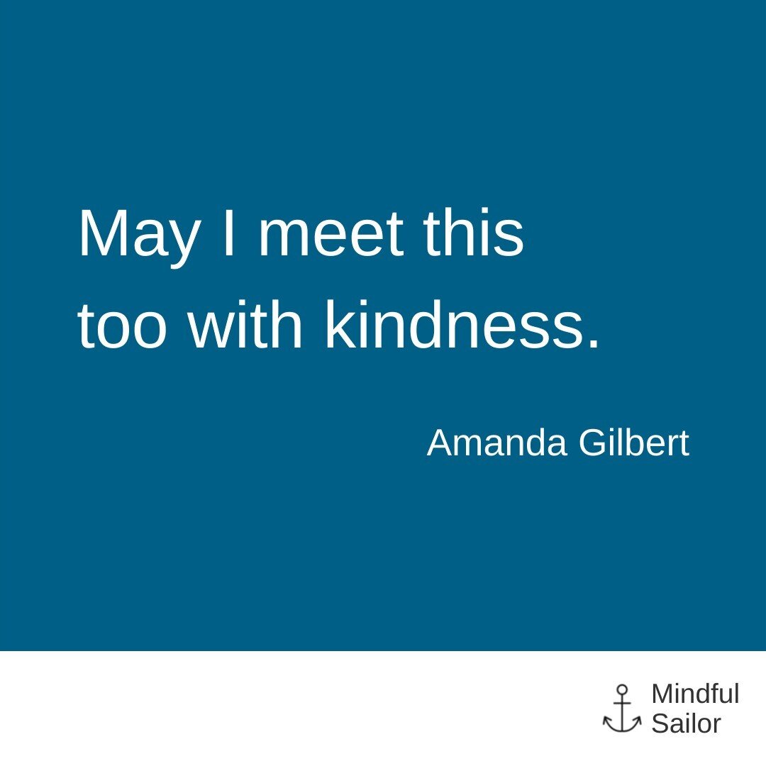 We can either meet the world with kindness, or we can continue to suffer. 

&quot;Meeting what is present with kindness teaches us the profound lesson of letting go into our human experience,&quot; @amandagilbertmeditation says in her lovely book Kin