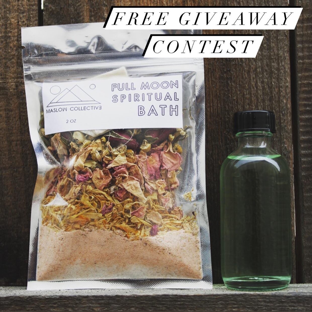 ANOTHER FREE GIVEAWAY CONTEST!!!! Yes, I am giving away a FREE FULL MOON 🌕 SPIRITUAL BATH!!!! It&rsquo;s super easy to enter the contest!  1. LIKE the photo!  2. Tag a friend in the post.  3.  Make sure your friend likes the photo. And LASTLY, make 