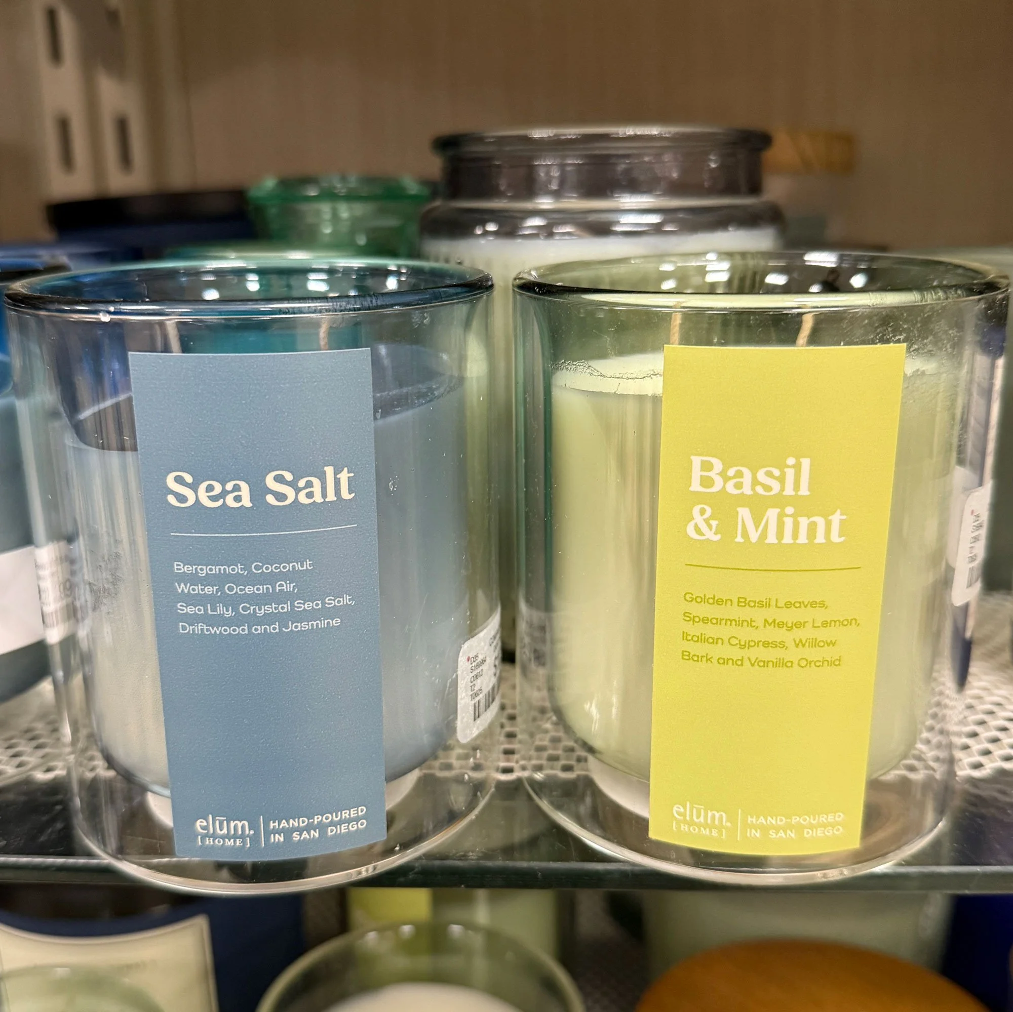 Candle labels for TJX