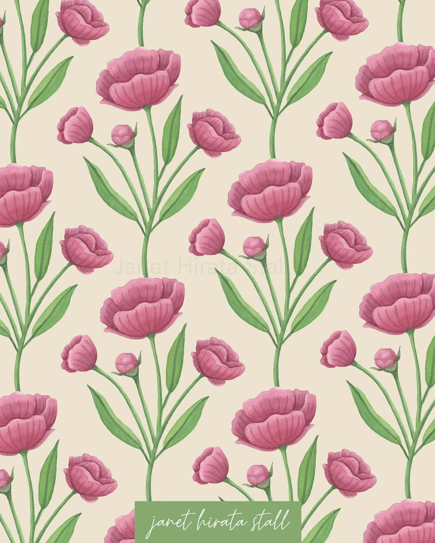 Did someone say Spring? Perfect time to post the pattern I made from my flower painting!🌷
.
.
#watercolorart #watercolorartist #illustration #patterndesign #surfacedesign #surfacepatterndesign