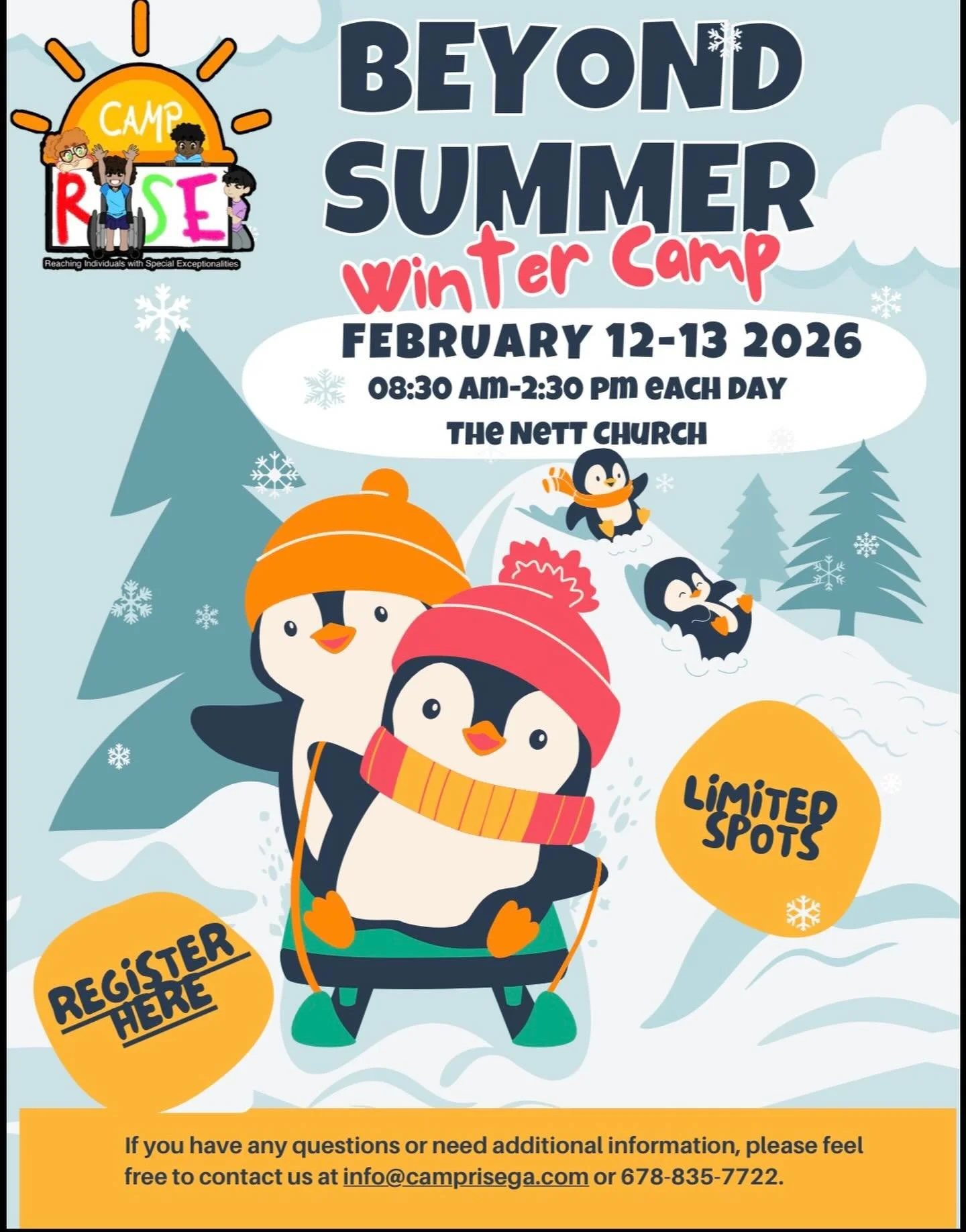 ❄️ Beyond Summer: Winter Camp
February 12&ndash;13
Same fun. New season.
Limited spots&mdash;register today!