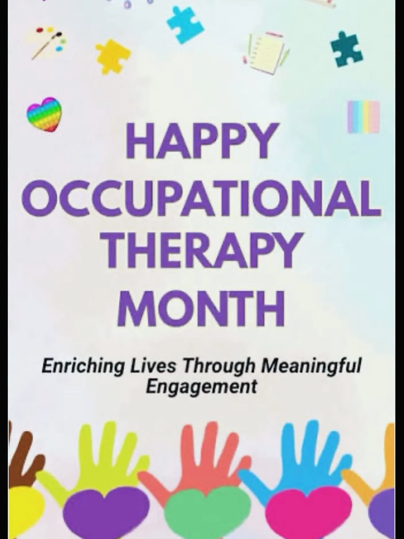 Happy Occupational Therapy Month 💛💛