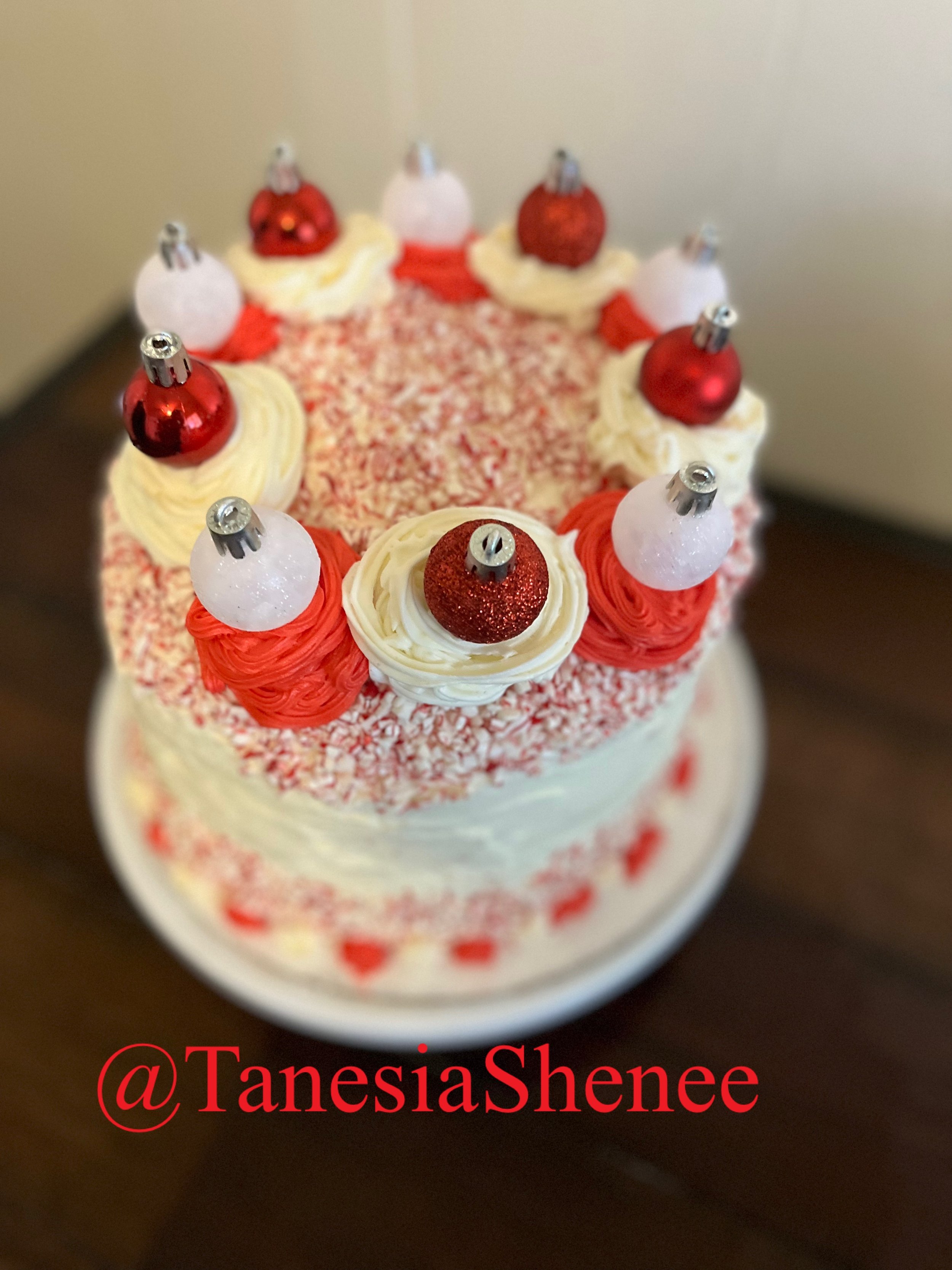 Christmas ornament cake