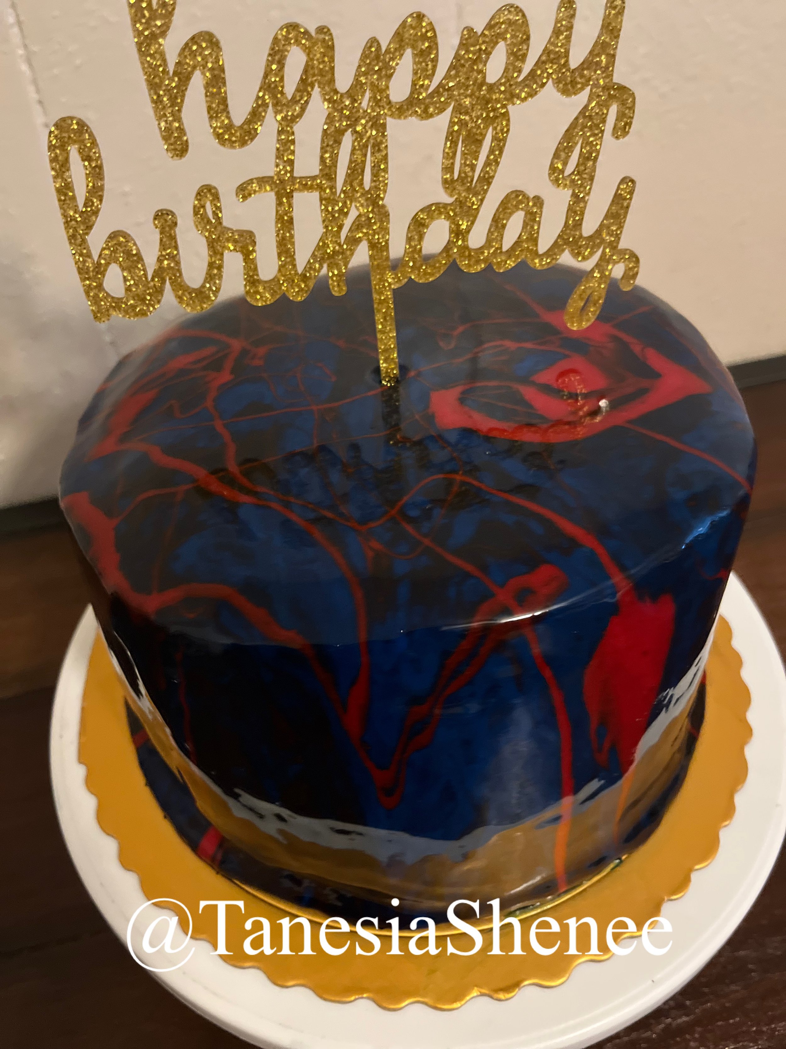 Mirror cake