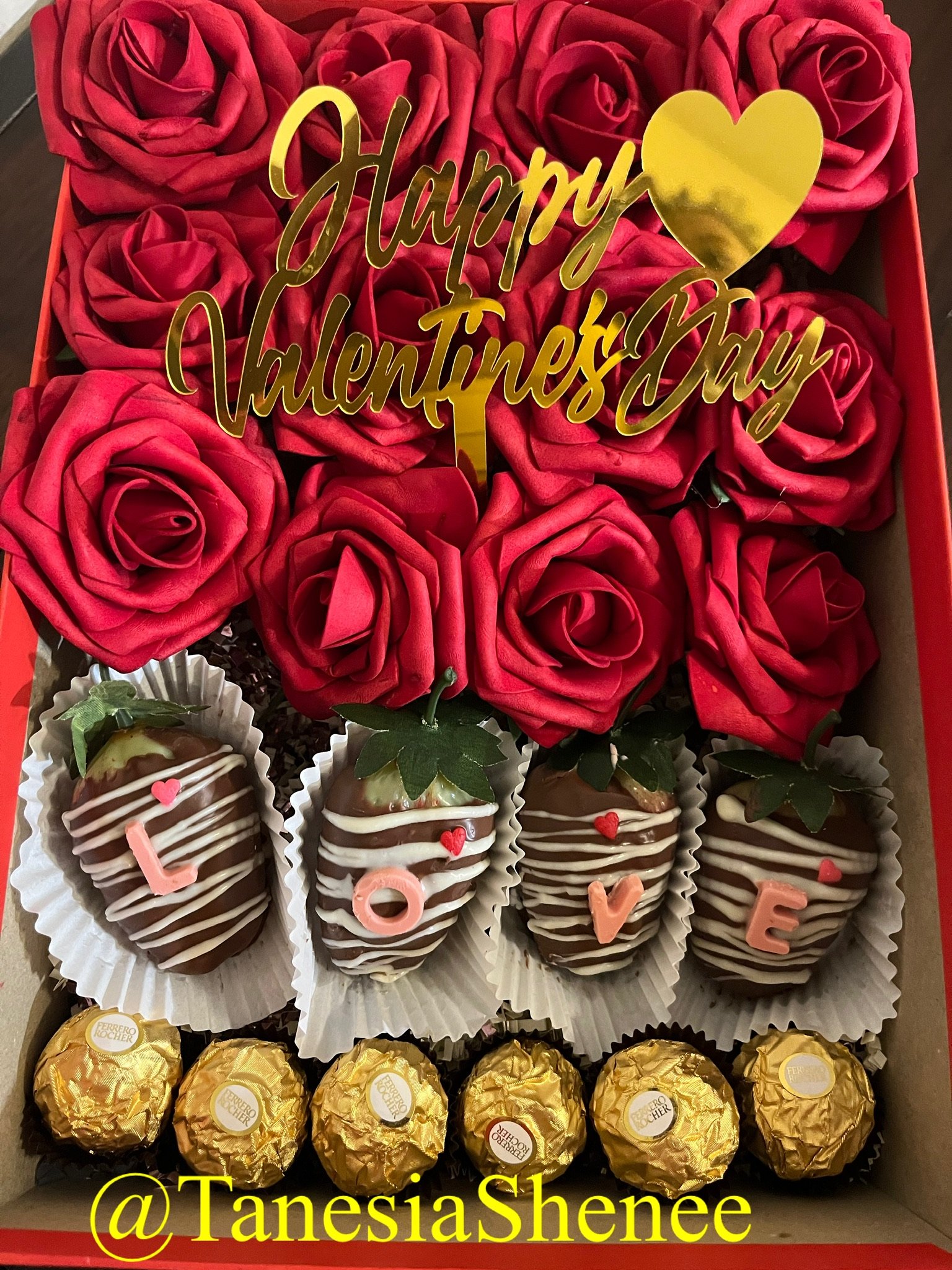 Valentines rectangle box