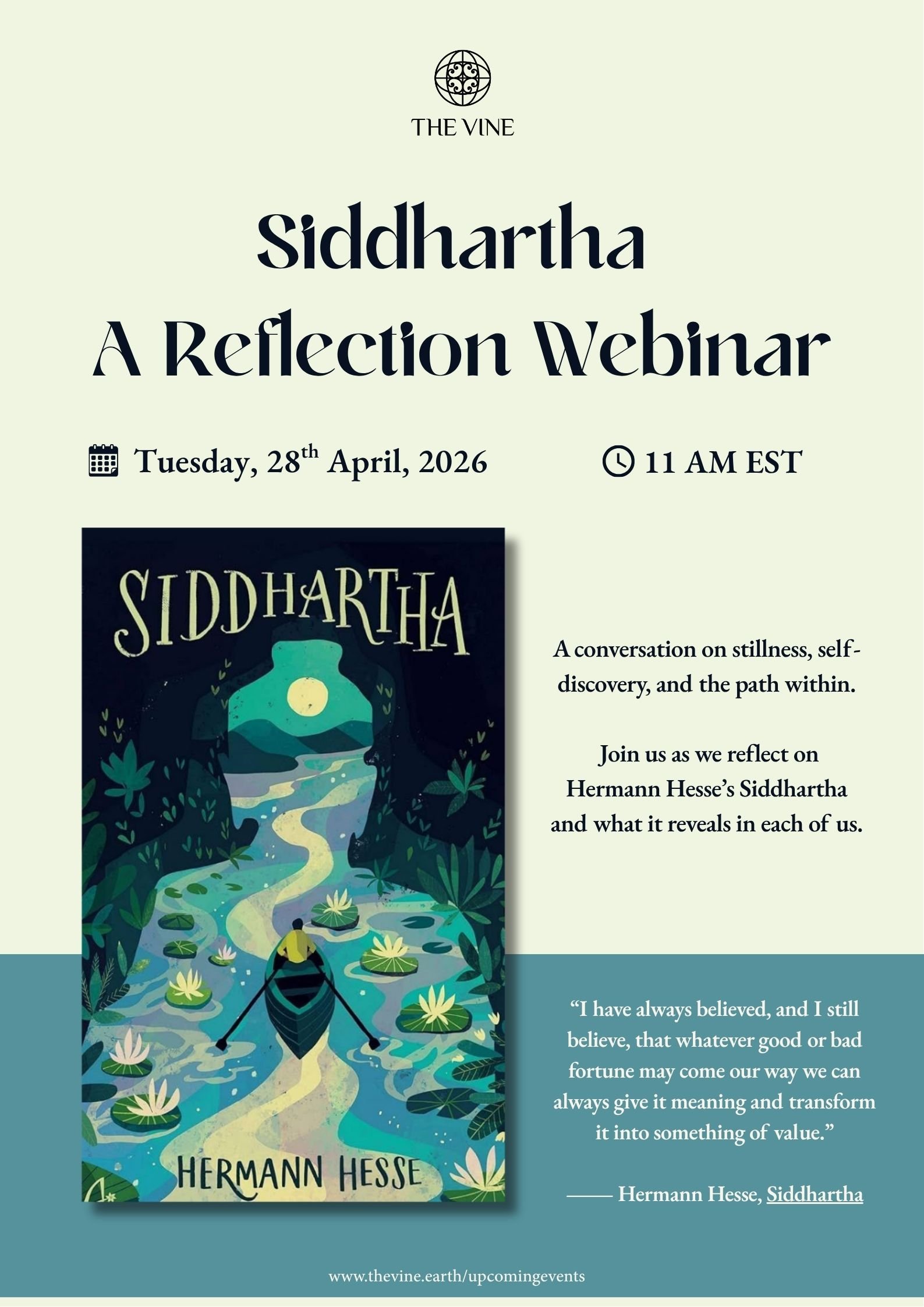 Siddhartha by Hermann Hesse Webinar
