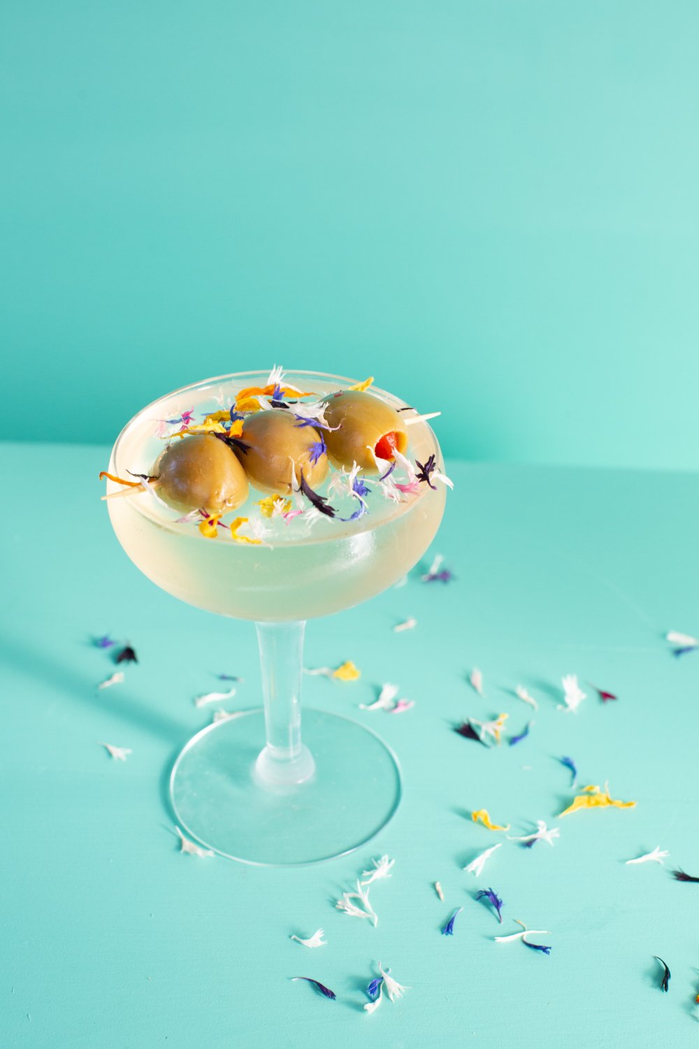 fresh floral ice spheres for summer cocktails — Wildflower Confectionery