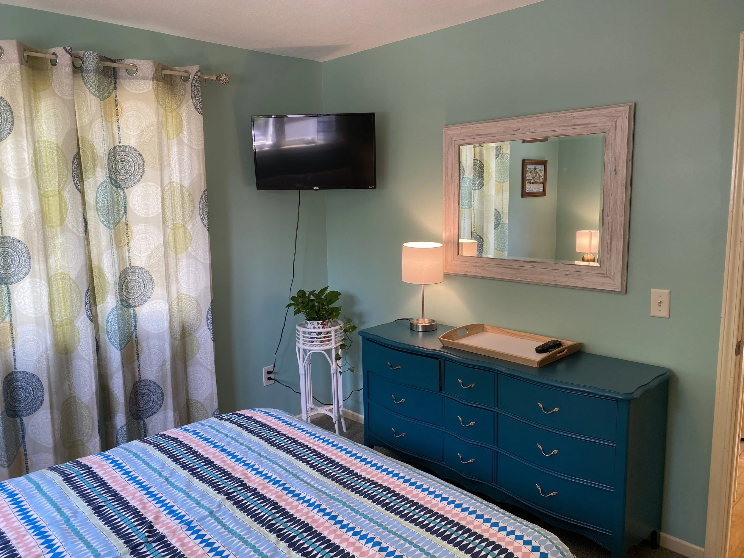 Aloe Bedroom, Long Curtains, Mirror.jpg