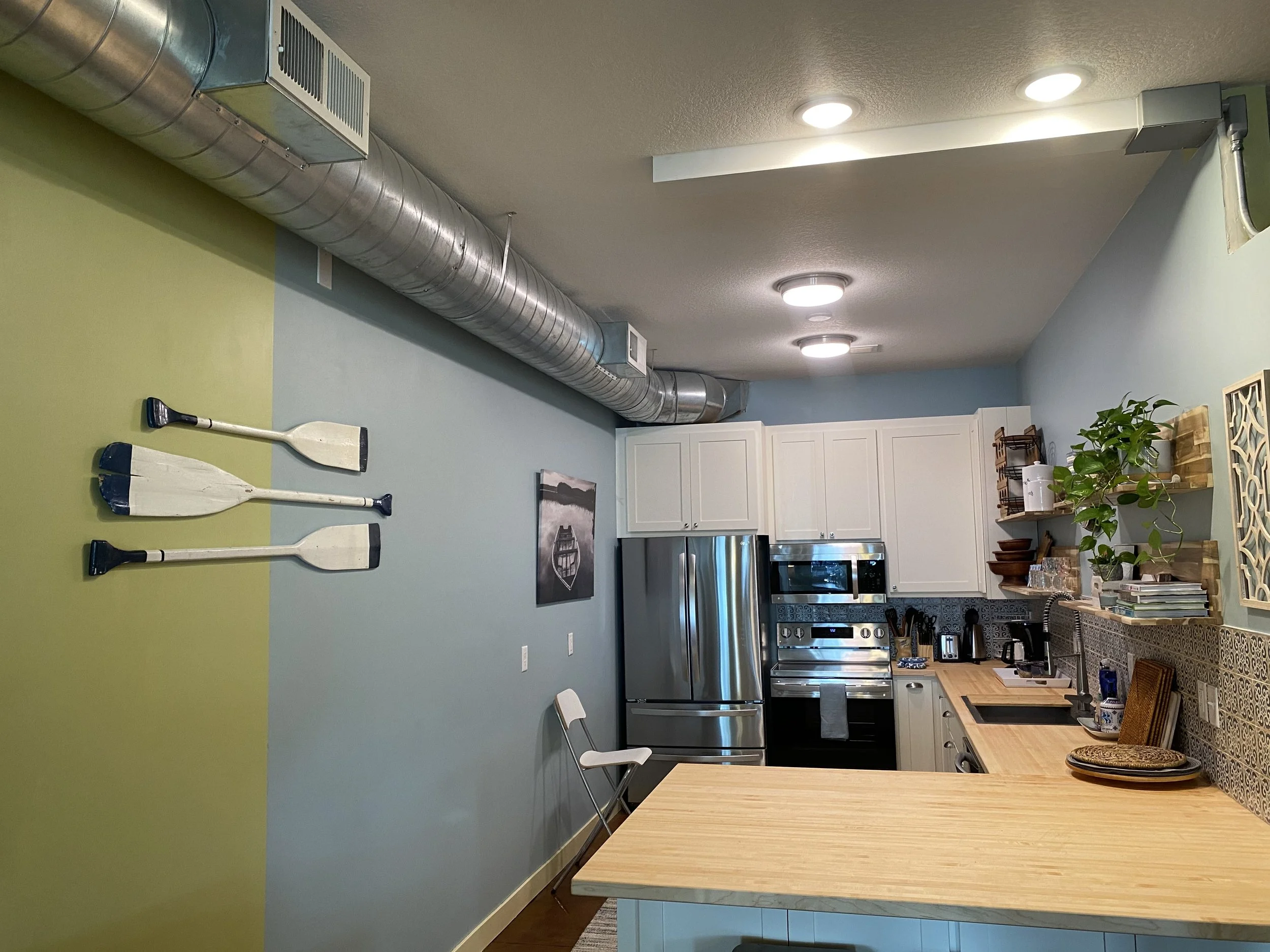 Unit 1, Kitchen w: Oars.jpg