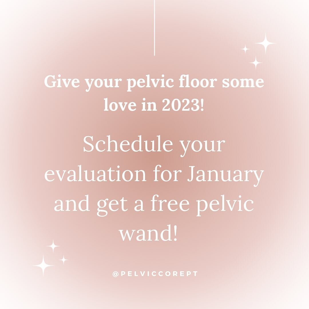 🫶 If you schedule your evaluation with us in January you will be gifted a free @intimaterose pelvic wand! 
🫶 Visit www.pelviccorept.com and click &ldquo;book your visit now&rdquo;, fill in your information, and we will reach out to you to set up yo