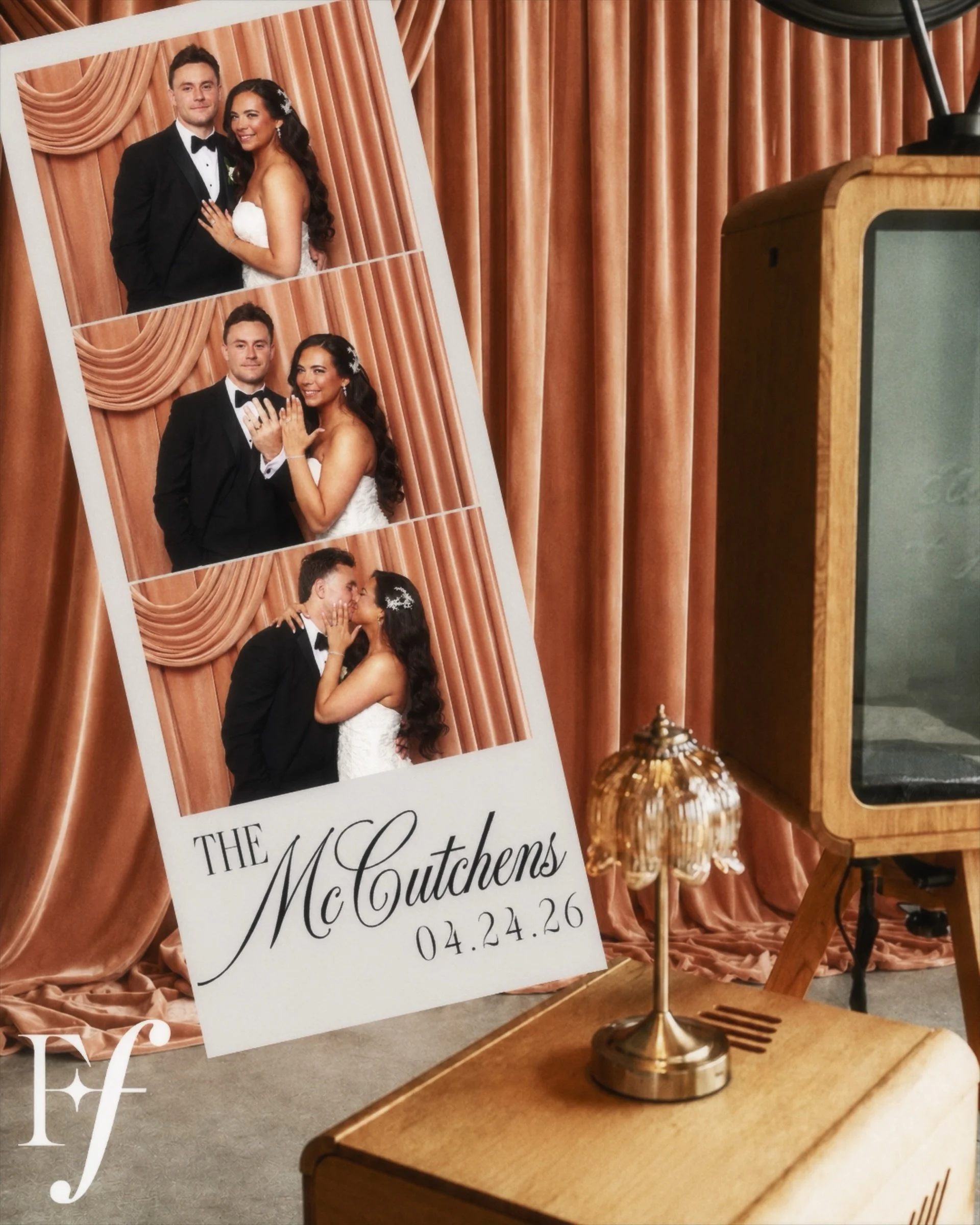 No caption. Just a strip of newly married lovebirds. 🤍

Book the look- Soir&eacute;e Booth; vintage, classy, timeless.

DMs always open
Inquiry link in bio 
hello@freshfacephotobooths.com