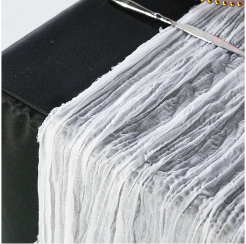 White Cheesecloth Runner