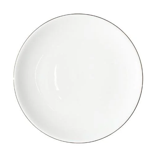 Gold Rim Porcelain Charger Plate