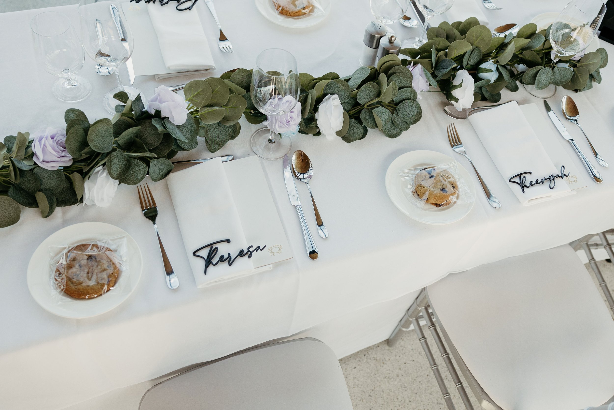 Silk Greenery Garland with Pastel Silk Florals