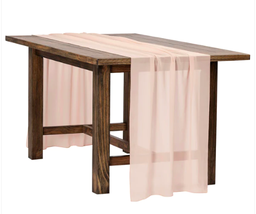 Blush Chiffon Runner