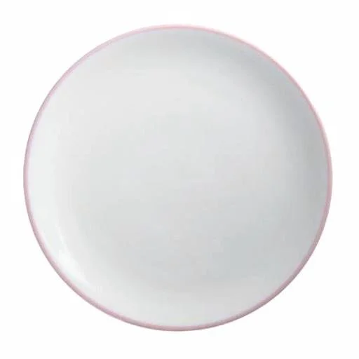 Pink Rim Porcelain Charger Plate