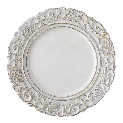 White Aristocrat Charger Plate