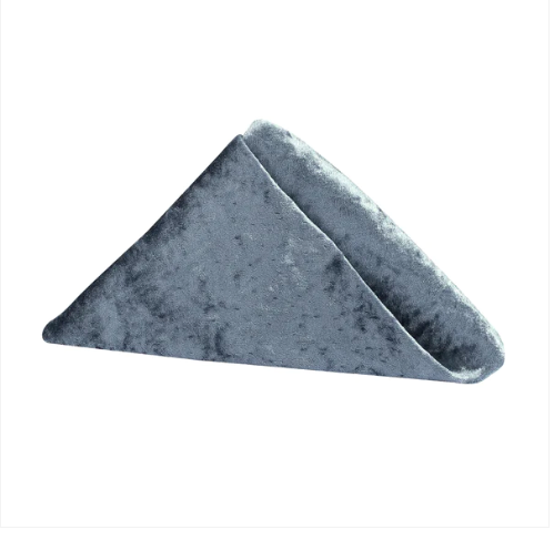 Dark Slate Velvet Napkin