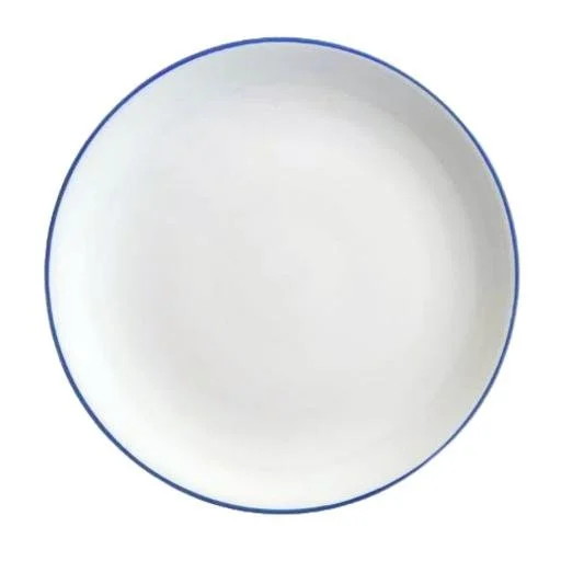 Blue Rim Porcelain Charger Plate