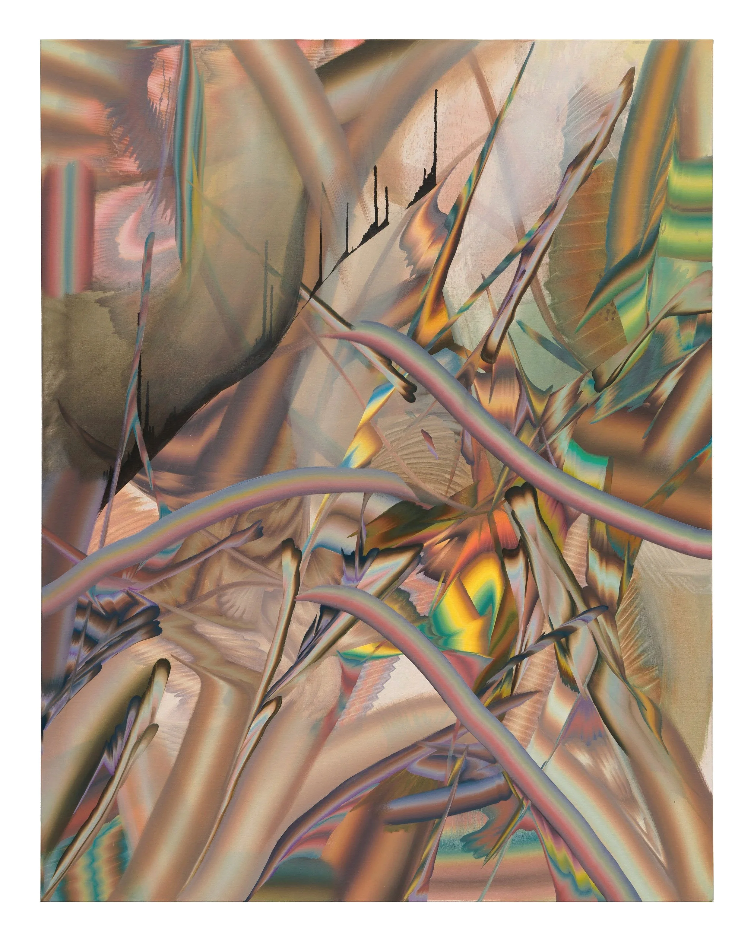  Wet Clout,  2023  Oil on linen 64 × 50 in (163 × 157 cm)