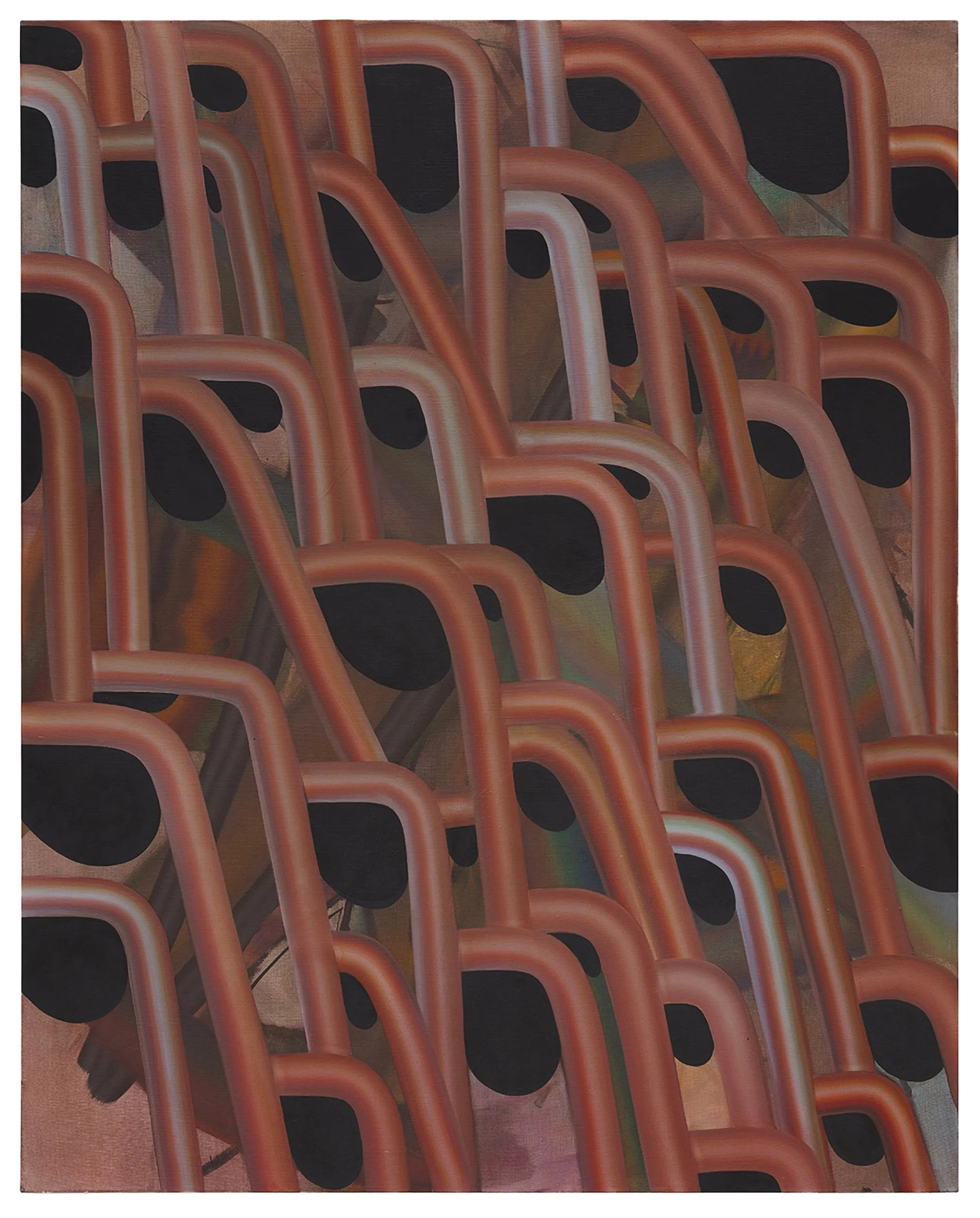  Moths Drinking Tears of Sleeping Birds,  2020  Oil on linen 64 × 50 in (163 × 127 cm)