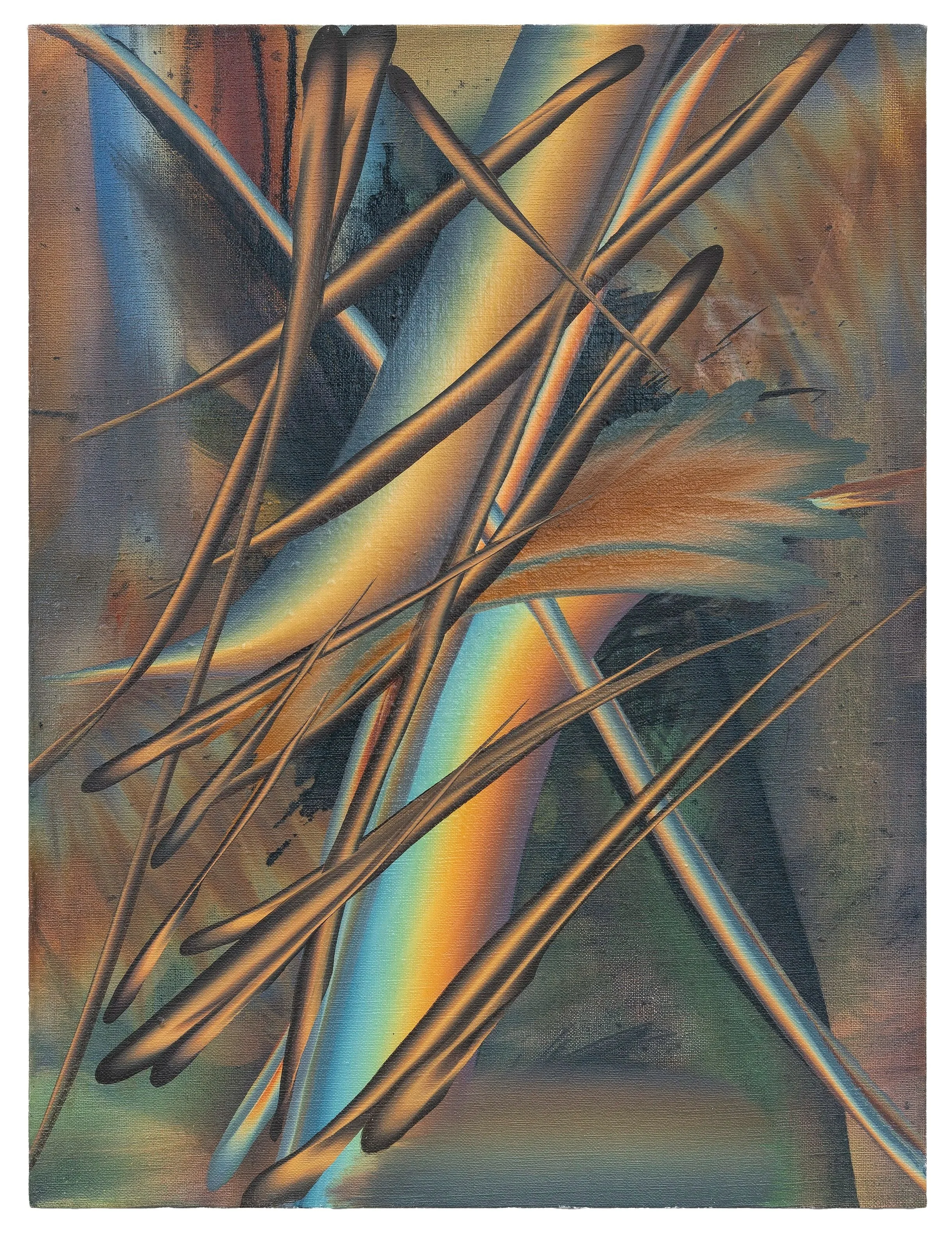  bi-product,  2025  Oil on linen 
24 x 18 in. (61 x 46 cm.)