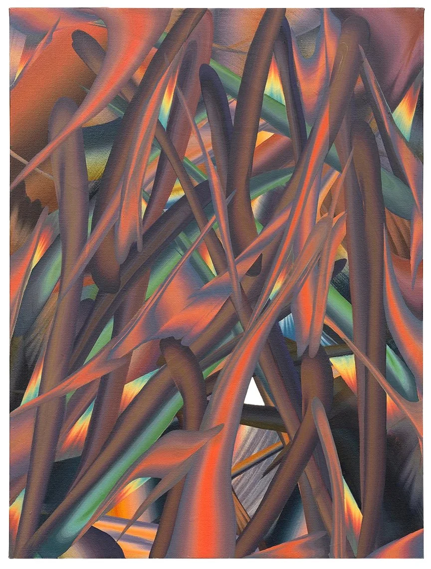  New Mothers Hands,  2024  Oil on linen 64 × 50 in (163 × 127 cm)