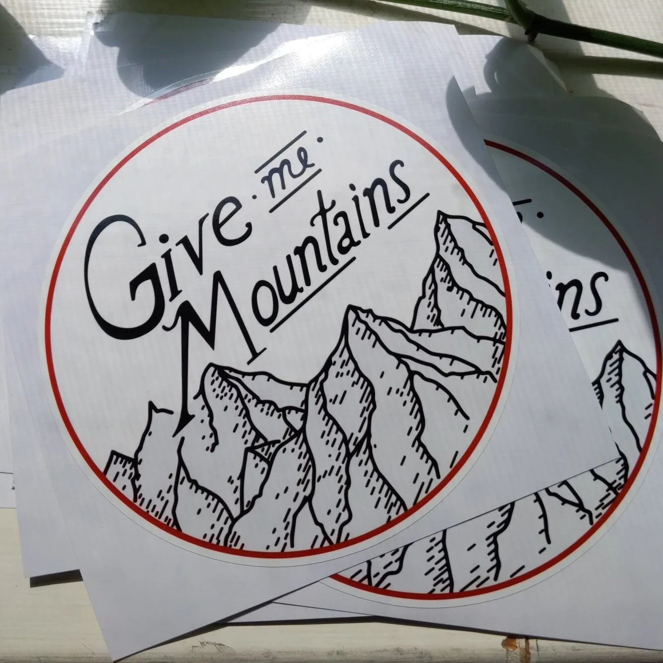 Give Me Mountains - Social Club Sticker