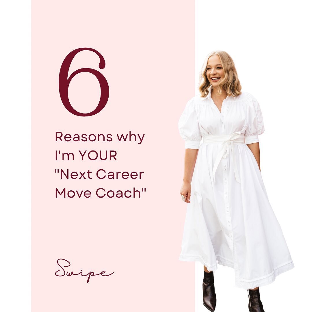Considering your next career move? 

Here are 6 reasons I&rsquo;m your &ldquo;next career move&rdquo; coach: 

1. I have 4+ years of experience in recruitment. ⭐️

You&rsquo;ll have instant access to insider &ldquo;recruiter knowledge&rdquo; - includ