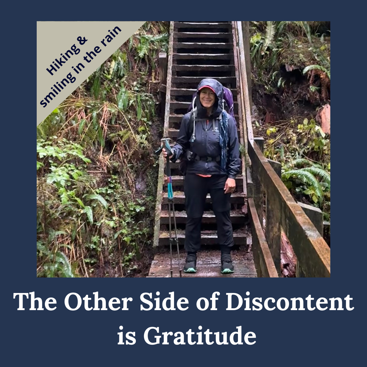 The other side of discontent is gratitude
