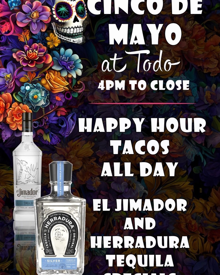 We will be doing half off all Tequilas &amp; Mezcal!!! Hope to see you all!! #cocktail,#cocktails, #margarita, #happyhour, #cheapdrinks, #drink local, #tequila,#tequilacocktails #mezcal, mezcalcocktails, #taco, #tacos, #eatlocal, #supportlocalrestaur