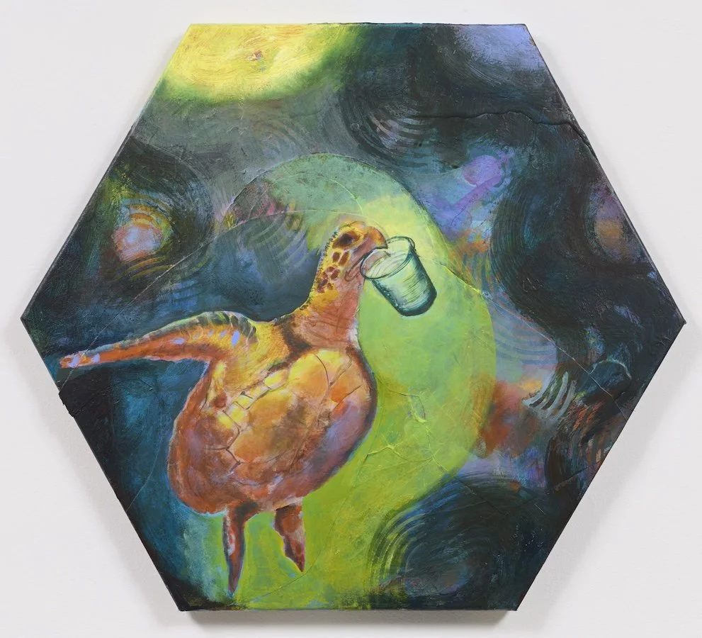 Jellyfish Mirage, 20 x 20 in. Acrylic on Canvas, 2026