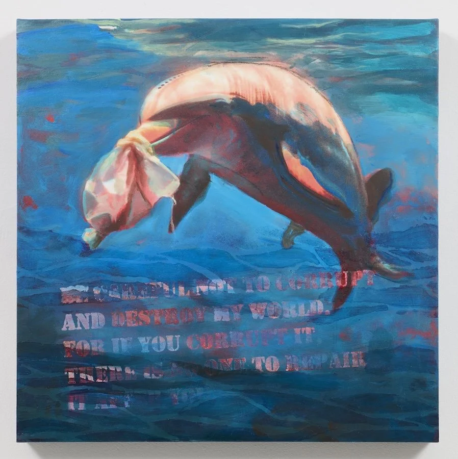 Plastic Plague, 20 x 16 inches, Acrylic on Canvas, 2026