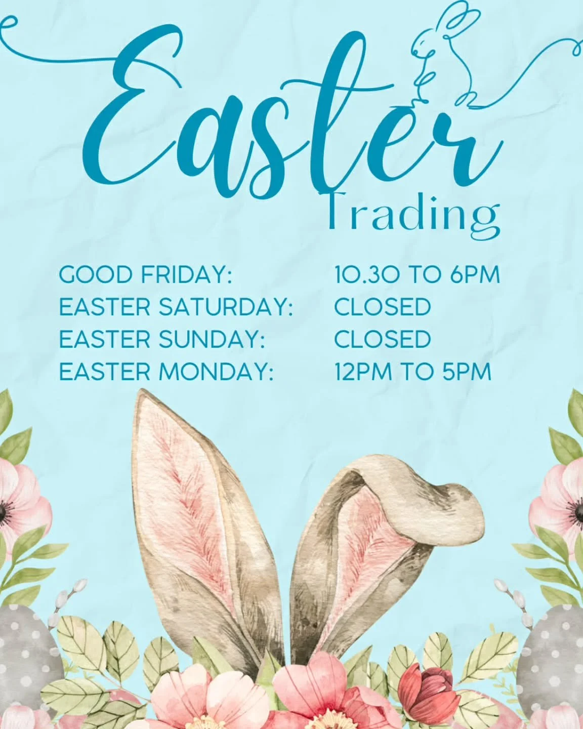Easter already 🐣😳 

Oh my goodness this year is FLYING by 🚀 

Here we are a day away from April!! 

Heidi and I are both here over Easter but are currently fully booked. Please reach out if you would like to go on the waitlist for Good Friday or E
