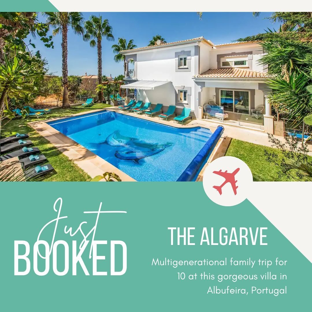 Check out this absolutely dreamy villa in The Algarve I was able to help my clients rent for a week this summer for a large multi-generational vacation!

Here are three reasons you might want to consider a villa instead of a hotel or resort fo your n