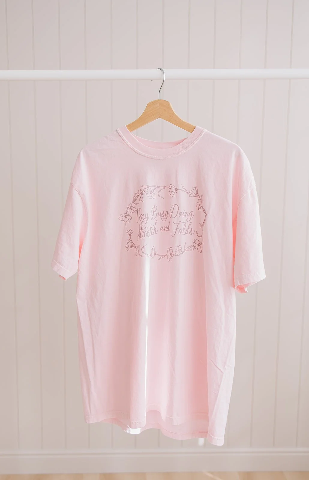 Blush Very Busy Doing Stretch and Folds Shirt - PREORDER