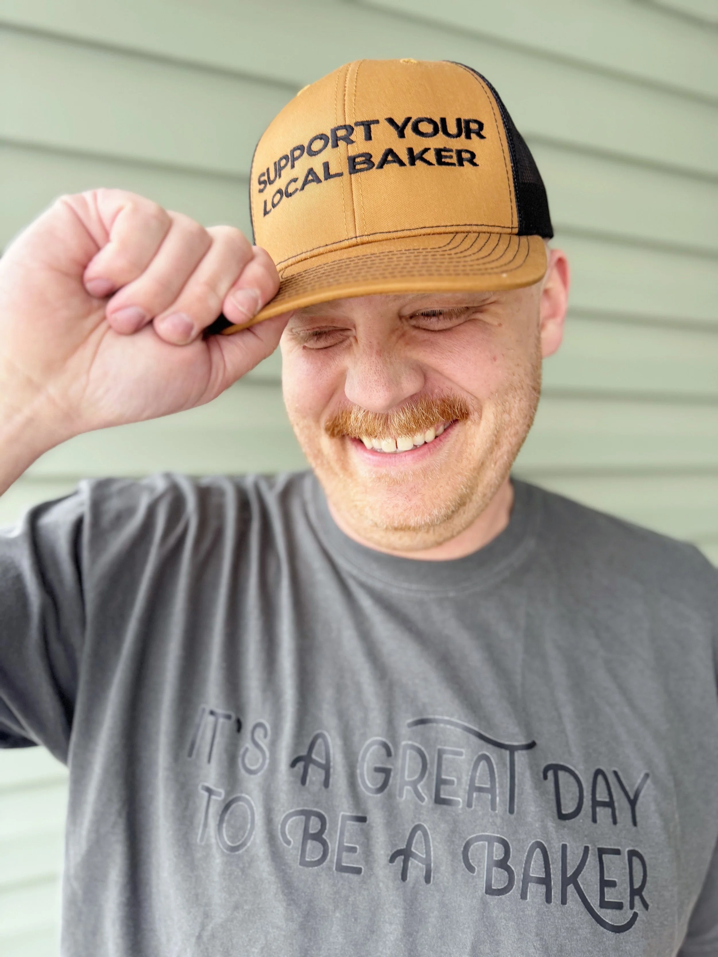 Support Your Local Baker Hat - Black/Brown - PREORDER