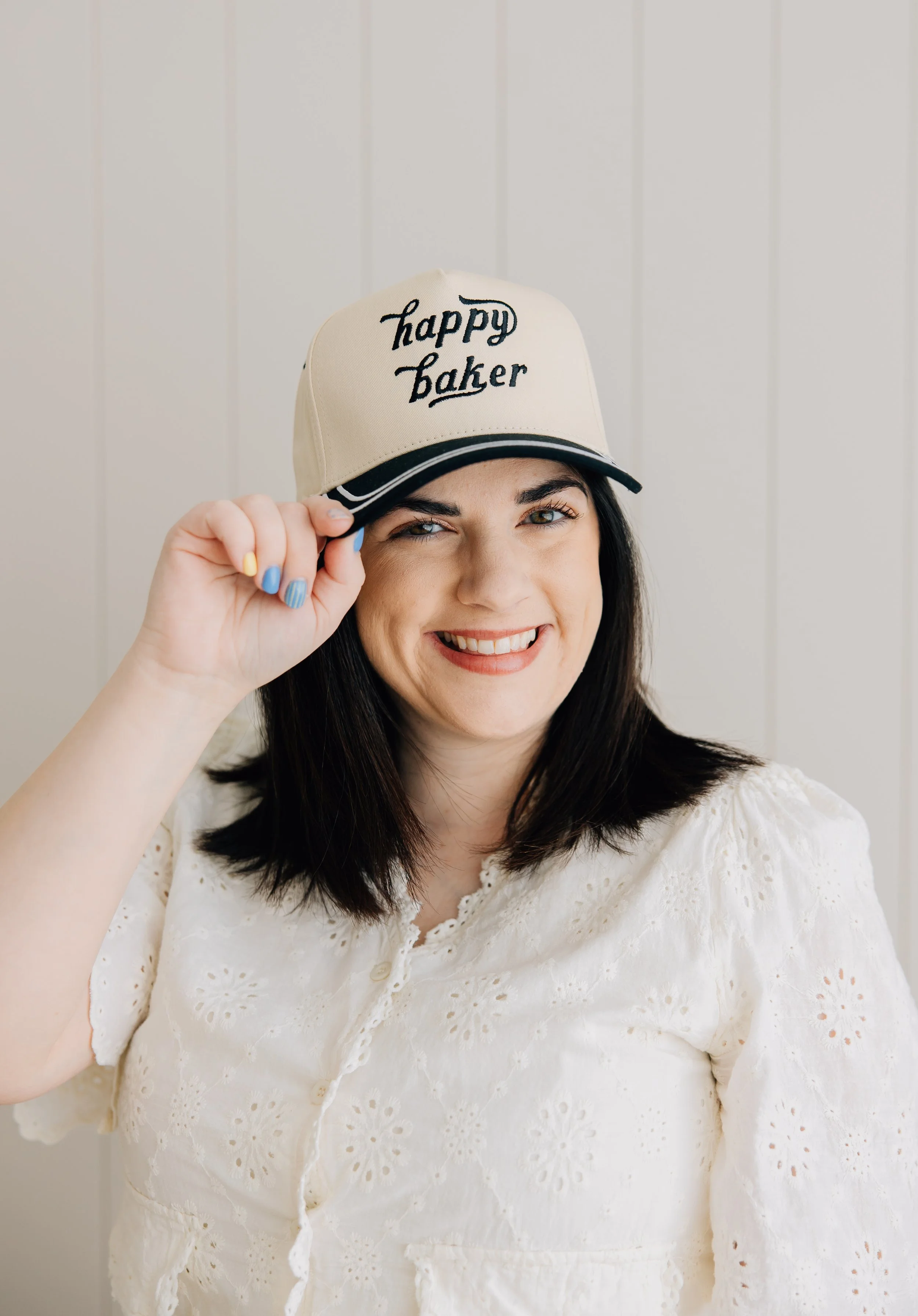 Happy Baker Varsity Embroidered Hat - PREORDER