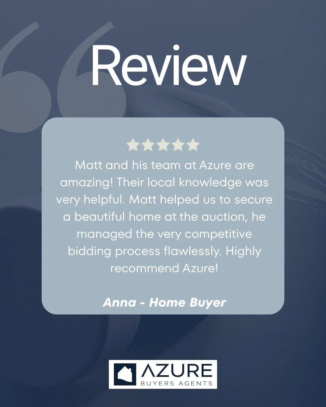 We're thrilled with your feedback, Anna! 

Thank you so much for the fantastic 5-star Google review. 👏 

It was our absolute pleasure helping you and your family secure your new home, and we're glad we could be your trusted adviser throughout the pr