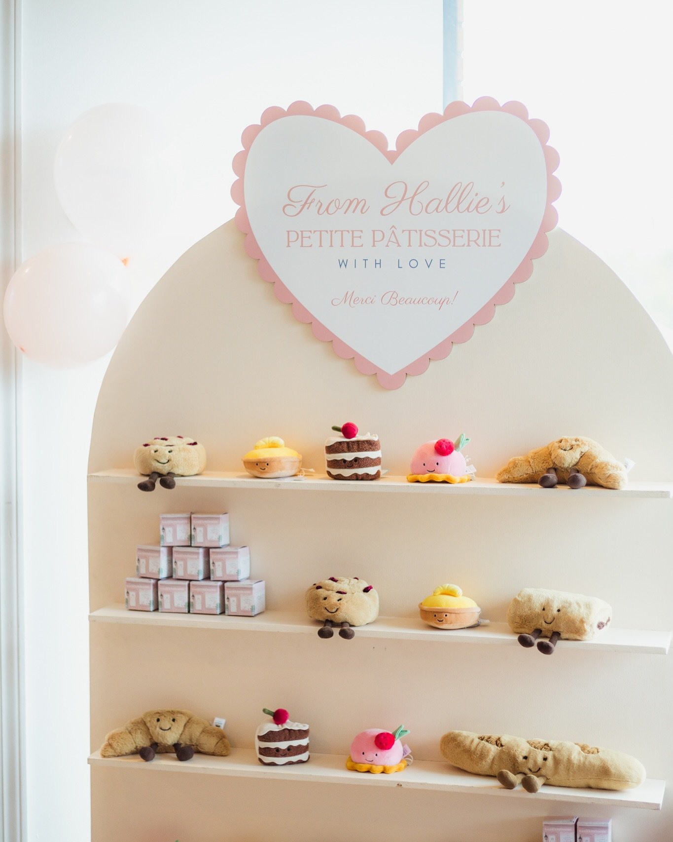 Bonjour, little ONE! 🎀🥐✨

This Parisian premi&egrave;re f&ecirc;te was something straight out of heaven. Complete with delicate desserts, custom details, a DIY passport station, and our personal coup de foudre&mdash; the sweetest Jellycat pastry st