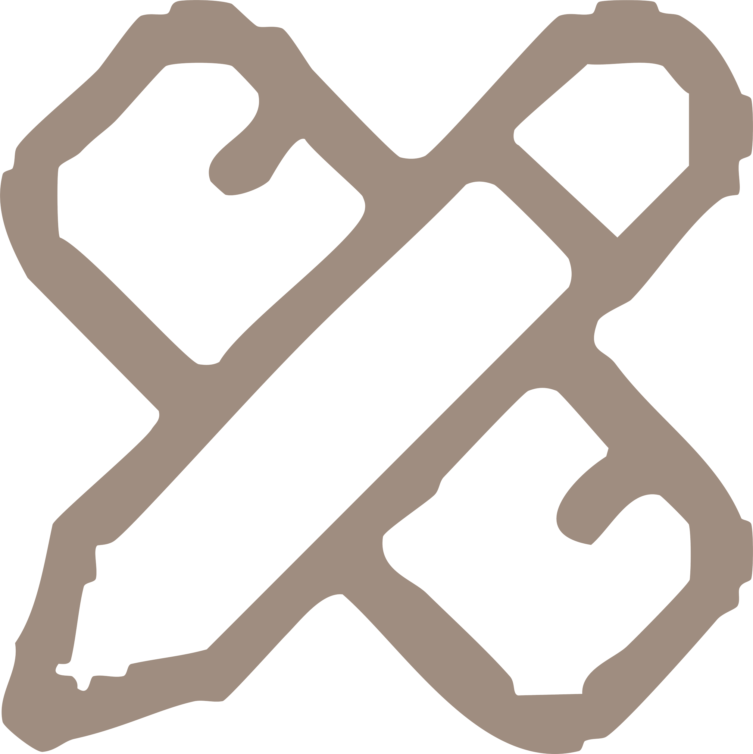 Line drawing of a paperclip.