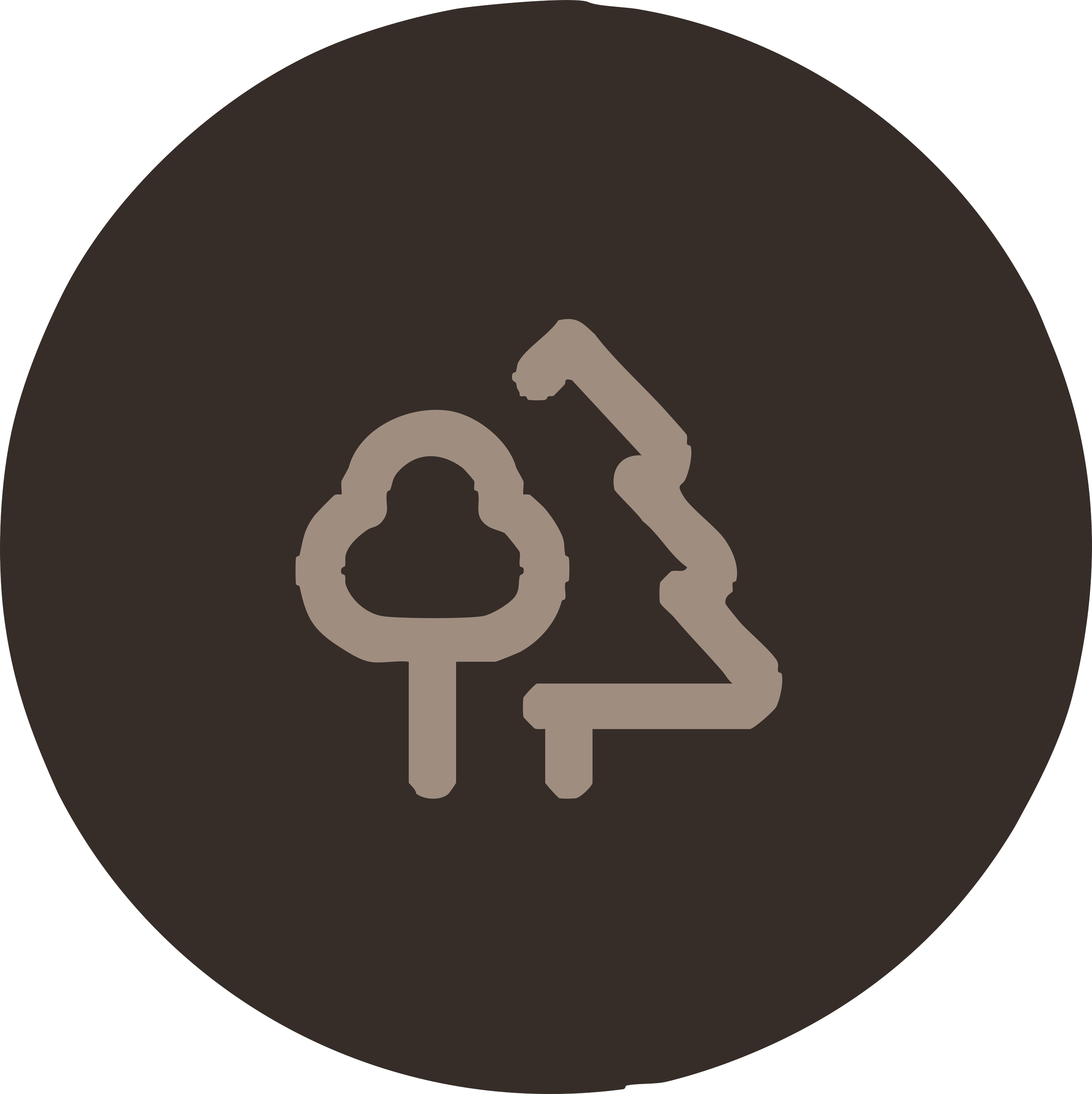 Icon of a potted plant and a zigzag arrow indicating growth or change, on a dark circular background.