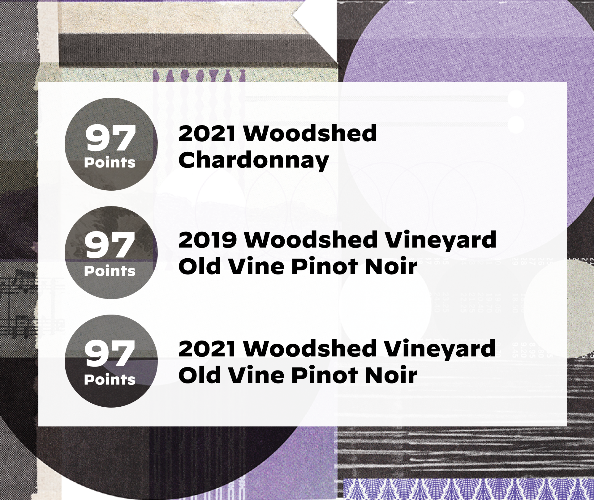 Paul Gregutt Awards 97 Point Scores to Woodshed Old Vine Pinot & Chardonnay