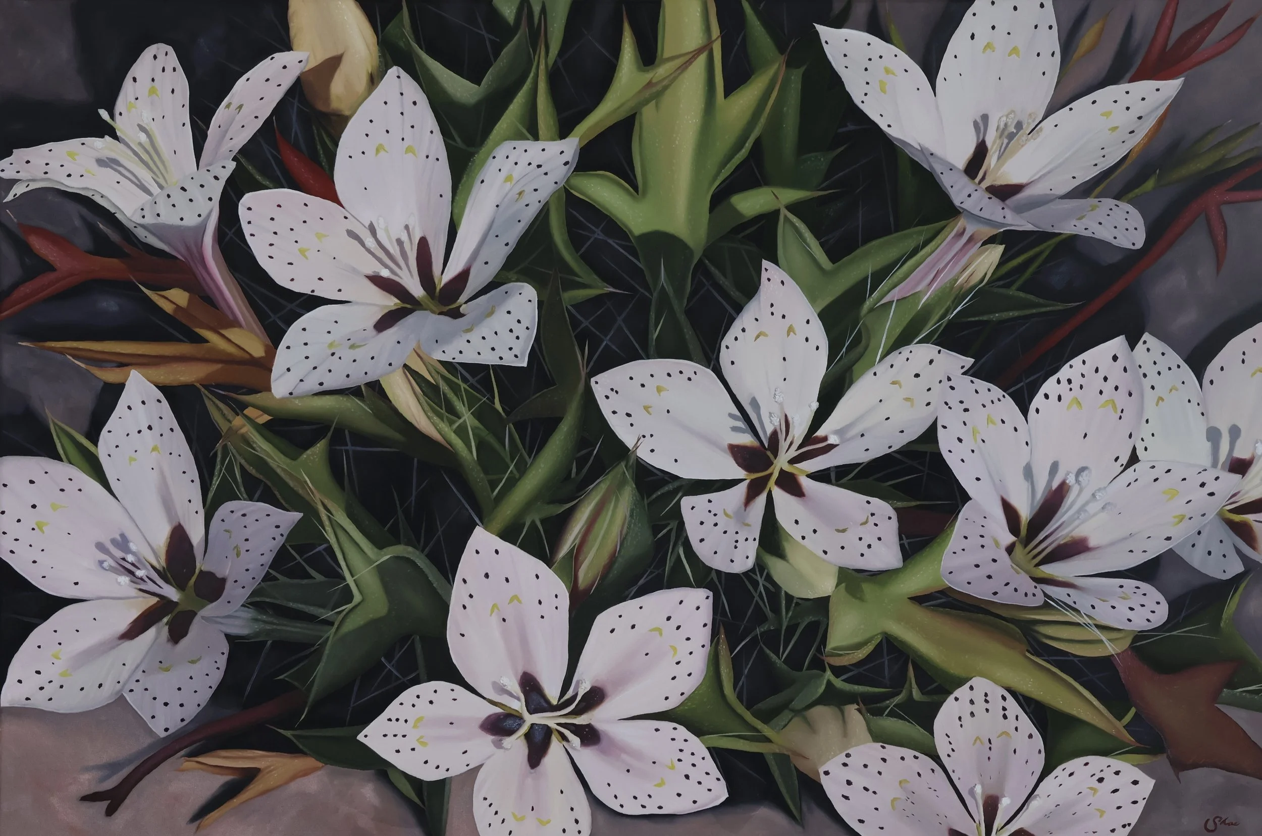 Lilac Sunbonnets 24x36"