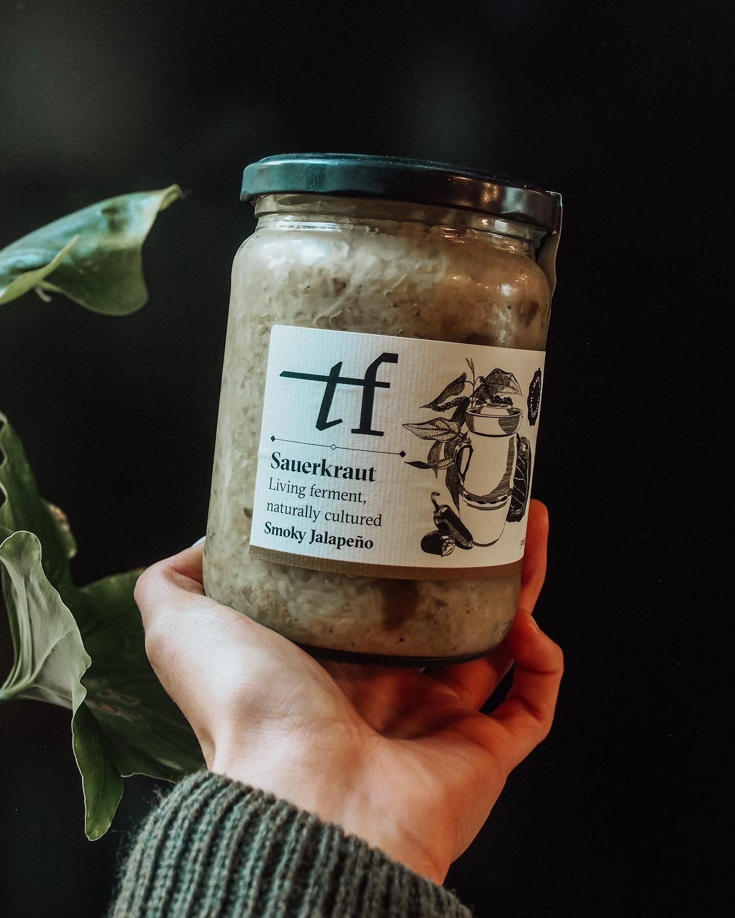 Fully stocked with @thefermentary Sauerkraut varieties and Kimchi. This Smoky Jalape&ntilde;o is one of our favourites 🌱