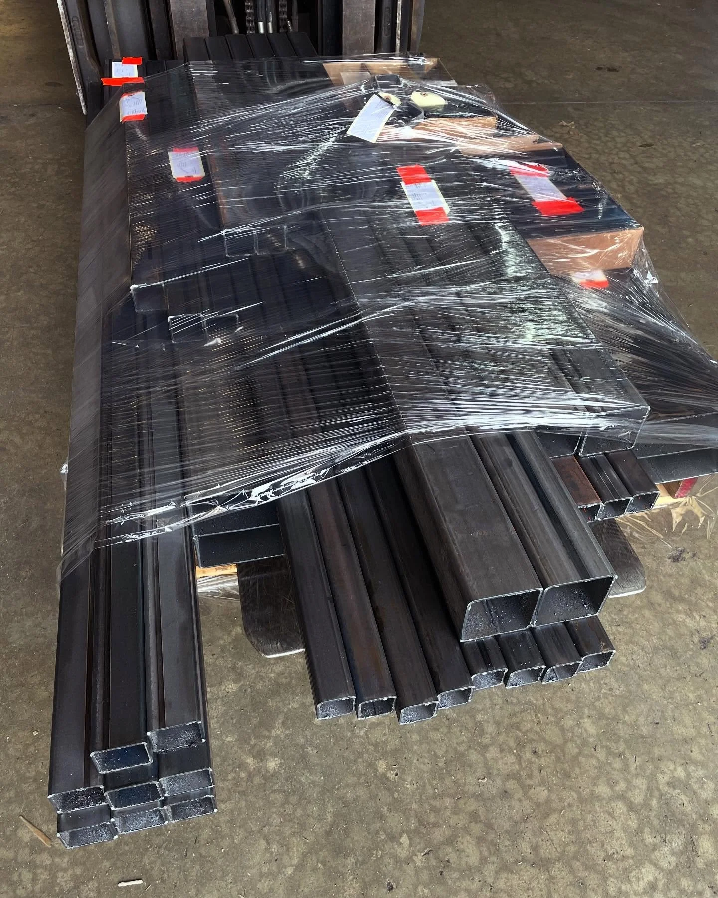 Hard to believe this tube kit is 18, 20ft long tubes cut and stacked on one pallet!  A bandsaw can hold +/-0.060&rdquo; cut tolerance.  Our laser holds +/-0.003&rdquo; and cuts 125 in/min. 🤯 

Please contact us for your tube laser cutting projects! 