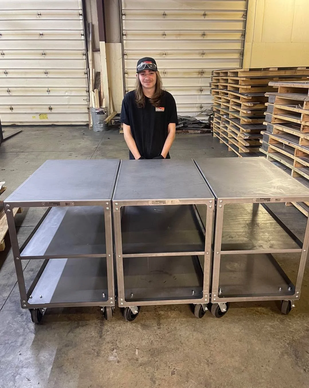 RHE had the pleasure of some extra help over the holiday season! Our Engineering intern, Ray Niscior Jr., who is also the son of our talented Engineering Technician, contributed his skills to assemble and build these brand-new shop carts. We&rsquo;re