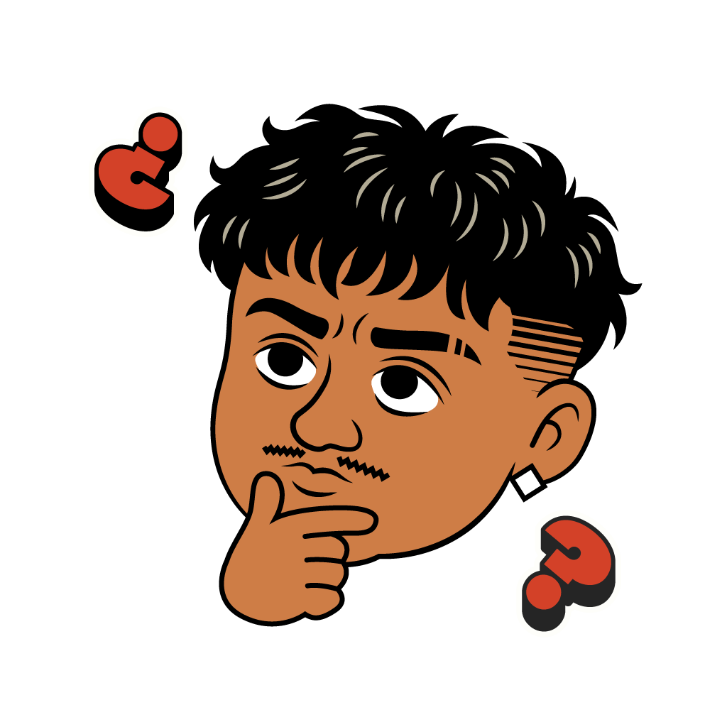 No Sabo game character illustration with Latino family game night theme and Spanish trivia cards