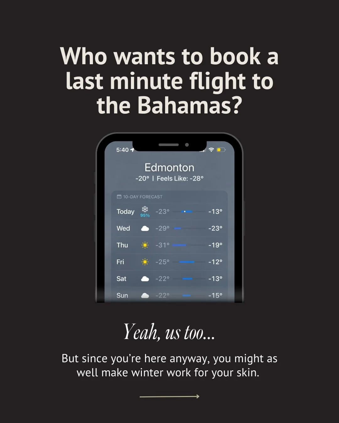 Winter might be brutal&hellip; but it&rsquo;s prime time for your skin. ❄️

With less sun exposure, laser treatments are safer and healing is more predictable. Richer, barrier supportive skincare helps prevent moisture loss, and EPA and DHA omega 3 s